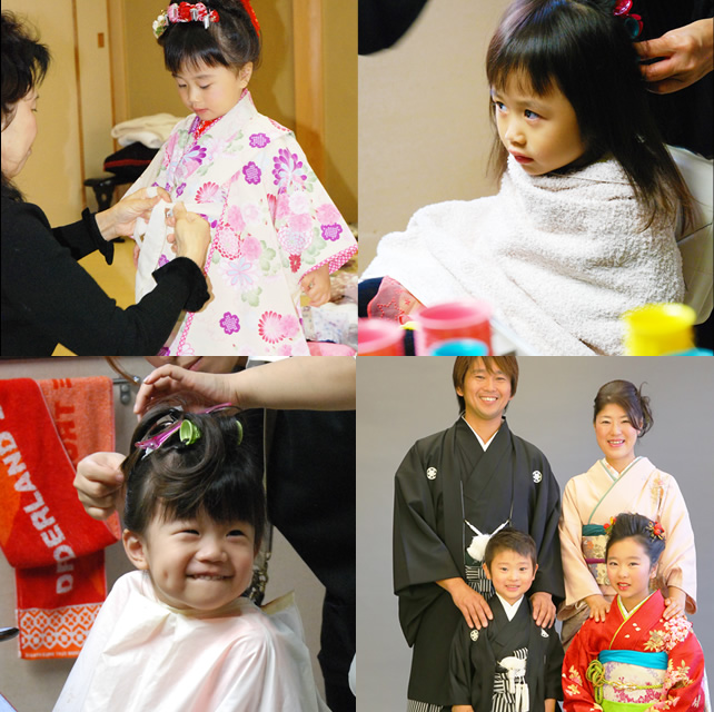 お着付け・ヘアメイクから撮影までワンストップで対応します